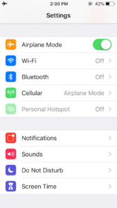 Airplane Mode Iphone From Settings